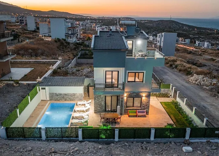 With Pool In The Unique Nature Of Mordogan Vila